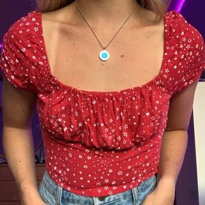 Red Princess Cut shirt